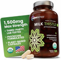 Suplemento Orgánico de Cardo Mariano OmniBiotics 1500mg – Extracto 4X Concentrado con Silimarina – Alta Potencia para Desintoxicación y Soporte - imagen 1