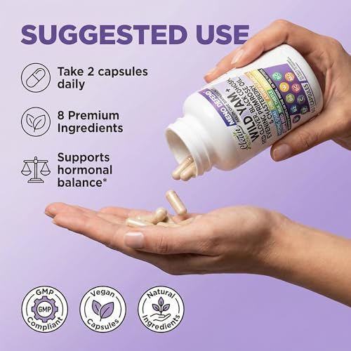 Cápsulas Clean Nutra de Raíz de Ñame Silvestre con Trébol Rojo, Cohosh Negro, Aceite de Onagra y más para el Equilibrio Hormonal de la Mujer - imagen 6