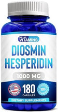 We Like Vitamins Diosmina Hesperidina 1000mg – 180 Cápsulas – Suplemento para la Circulación y Drenaje Linfático - imagen 1