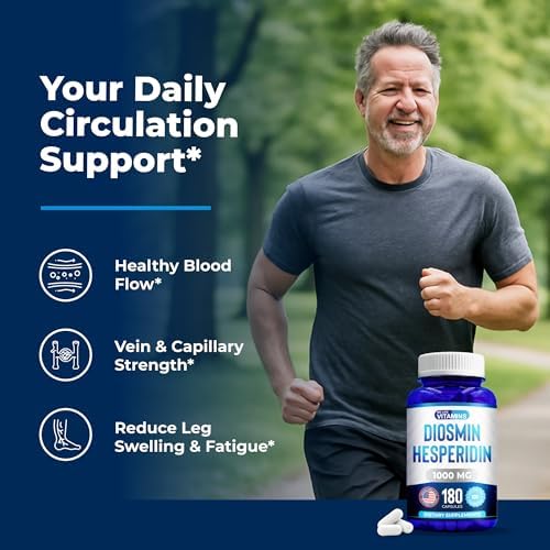 We Like Vitamins Diosmina Hesperidina 1000mg – 180 Cápsulas – Suplemento para la Circulación y Drenaje Linfático - imagen 6