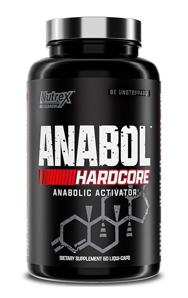 Nutrex Research Anabol Hardcore Activador Anabólico Agente Endurecedor Suplemento para Hombres Crecimiento Muscular 60 Cápsulas Líquidas - imagen 4