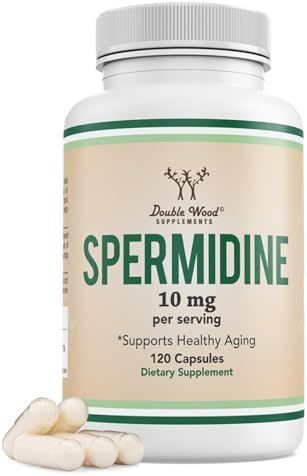 Suplemento de Spermidina (10mg de 99% Spermidina 3HCL - Probado por Terceros) 120 Cápsulas - Más de 100x Más Potente que el Extracto de Germen de - imagen 1