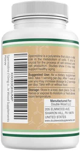 Suplemento de Spermidina (10mg de 99% Spermidina 3HCL - Probado por Terceros) 120 Cápsulas - Más de 100x Más Potente que el Extracto de Germen de - imagen 3