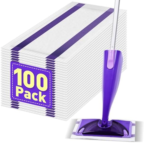 Recargas de Almohadillas desechables para Mop WetJet, 100 piezas, ideales para pisos de madera, cerámica, laminado y limpieza multi-superficie - imagen 1
