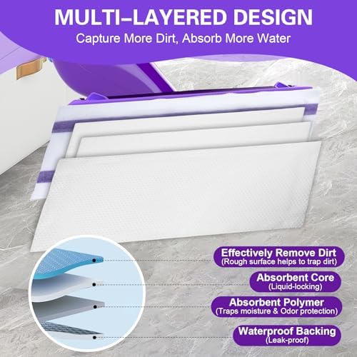 Recargas de Almohadillas desechables para Mop WetJet, 100 piezas, ideales para pisos de madera, cerámica, laminado y limpieza multi-superficie - imagen 3