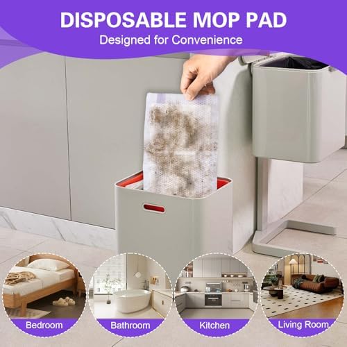 Recargas de Almohadillas desechables para Mop WetJet, 100 piezas, ideales para pisos de madera, cerámica, laminado y limpieza multi-superficie - imagen 5