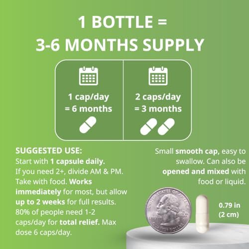 Píldoras Cramp Defense® para calambres musculares, alivio día y noche. Suplemento de magnesio, 3-6 meses de suministro. Fórmula orgánica no laxante - imagen 7