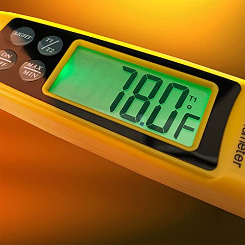 Termómetro Digital de Bolsillo UEi PDT655 para Temperatura Diferencial, con Pantalla Retroiluminada y Soporte Magnético, Mide de -58 a 572°F - imagen 4