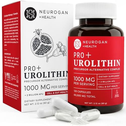 Cápsulas Neurogan Precursor Urolithin Pro+ – Soporte Mitochondrial y Energético, 1000 mg – Extracto Liposomal de Granada, CoQ10, Spermidina y PQQ – - imagen 1