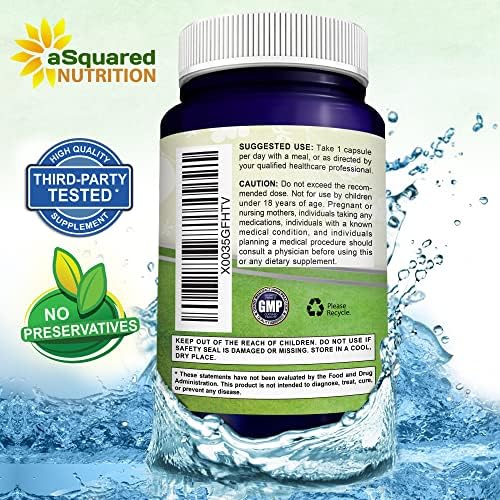 Suplemento de Apigenina aSquared Nutrition 50mg y L-Teanina 200mg - 120 Cápsulas - Pastillas para Dormir y Relajarse - Extracto Natural de - imagen 7