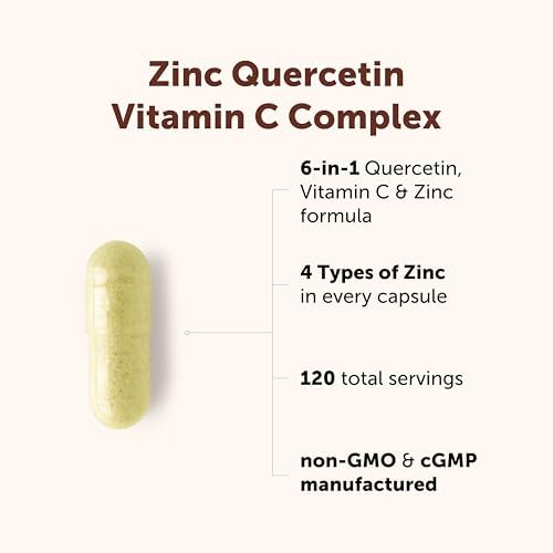 Quercetina con Vitamina C y Zinc Micro Ingredients, 240 Cápsulas | Fórmula 6 en 1 con Quercetina, Vitamina C y 4 Formas de Zinc (Picolinato, Citrato, - imagen 3