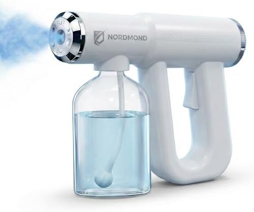 Máquina Desinfectante Original - Pulverizador Profesional Sanitizante - Atomizador ULV y Pistola de Vapor Nano - Pistola de Spray Recargable con Luz - imagen 1