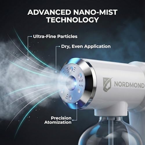 Máquina Desinfectante Original - Pulverizador Profesional Sanitizante - Atomizador ULV y Pistola de Vapor Nano - Pistola de Spray Recargable con Luz - imagen 2