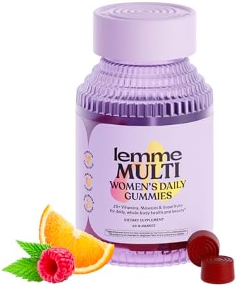 Gomitas Multivitamínicas Lemme para Mujeres, Soporte Nutricional Diario con Vitaminas A, C, D, E, Biotina, Ácido Fólico, Zinc e Inositol, Salud Ósea, - imagen 1