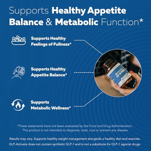GLP-Activate | Suplemento para Apoyo al Hambre y Metabolismo - Fórmula Especializada para Soporte de Vías GLP-1 - 1 Cápsula Diaria (90 Porciones) - imagen 3