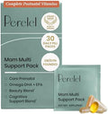 Perelel Mom Multi Support Pack, Vitaminas Postnatales para Mujeres con Omega 3 DHA, Hierro, Colágeno y Vitamina B12, 30 Paquetes Diarios, Sin Soja ni - imagen 1
