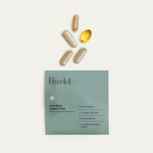 Perelel Mom Multi Support Pack, Vitaminas Postnatales para Mujeres con Omega 3 DHA, Hierro, Colágeno y Vitamina B12, 30 Paquetes Diarios, Sin Soja ni - imagen 4