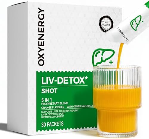 OxyEnergy Detox y Reparación del Hígado, Suplemento Vegetal de Cardo Mariano con Cúrcuma, Jengibre y Diente de León, 30 Paquetes, Sin Gluten - imagen 1