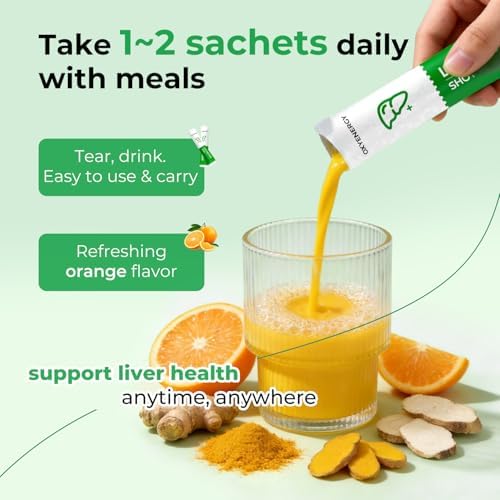 OxyEnergy Detox y Reparación del Hígado, Suplemento Vegetal de Cardo Mariano con Cúrcuma, Jengibre y Diente de León, 30 Paquetes, Sin Gluten - imagen 6