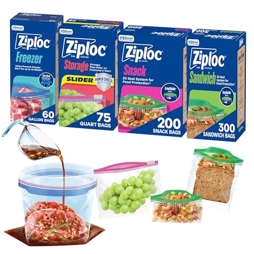 Paquete Variado de Bolsas para Alimentos y Sándwich Ziploc de 635 Piezas - imagen 3