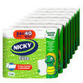 Toallas de Papel Nicky Elite Adapt-A-Size, 24 Rollos Grandes = 40 Rollos Regulares, Empaque Sin Plástico, Ultra Resistentes y Absorbentes - imagen 1