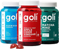 Trío Favoritos Goli: Suplementos de Ashwagandha KSM-66, Vinagre de Manzana y Matcha Mind con Cognizin, Vitaminas D2 y B12 - imagen 1