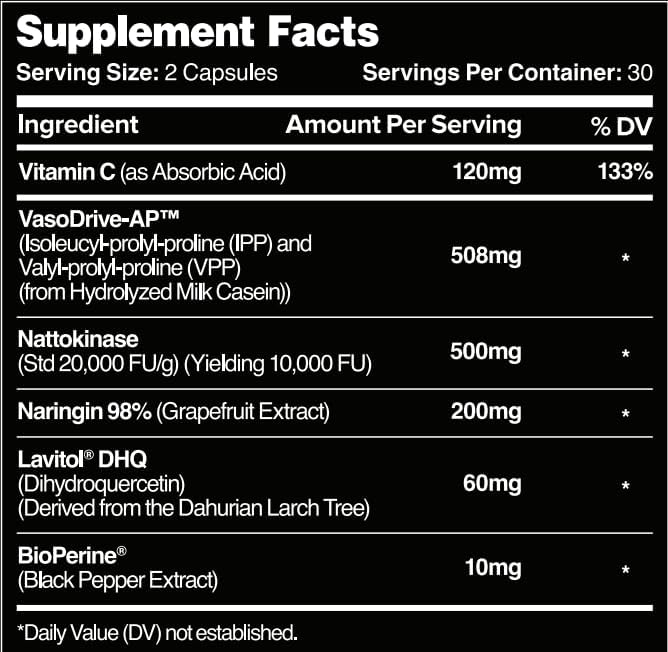 Leviathan Nutrition Hemo Flow | Suplemento con Nattokinasa para Aumentar Óxido Nítrico - imagen 2