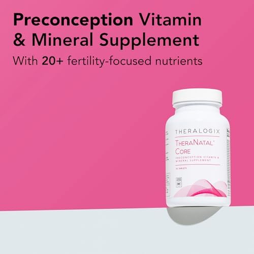 Suplemento vitamínico Theralogix TheraNatal Core para preconcepción - Suministro de 90 días - Vitaminas prenatales y suplemento de fertilidad para - imagen 2