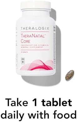 Suplemento vitamínico Theralogix TheraNatal Core para preconcepción - Suministro de 90 días - Vitaminas prenatales y suplemento de fertilidad para - imagen 7