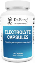 Cápsulas de Electrolitos Dr. Berg - Suplemento para Energía, Resistencia e Hidratación - Sin Azúcar, Sin Maltodextrina, Amigable con Keto - 160 Caps - imagen 1