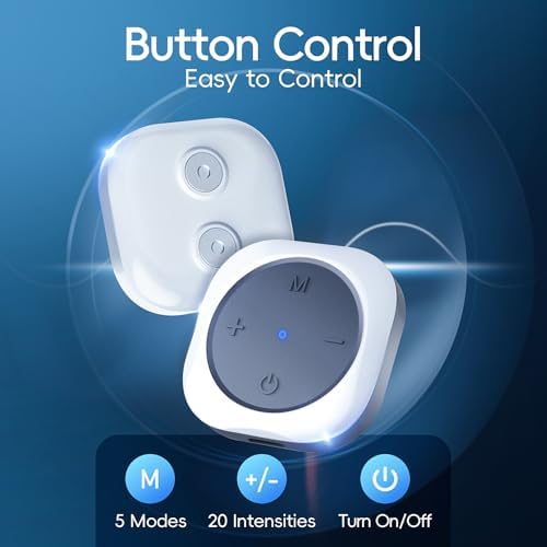 Máquina TENS Inalámbrica Comfytemp para Alivio del Dolor, Estimulador Muscular FSA Elegible con 2 Juegos, 30 Modos, Dispositivo TENS Recargable con - imagen 3