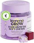 Lemme Grow Suplemento para el Crecimiento del Cabello en Gominolas con Vitaminas para Hombres y Mujeres, Biotina y Lustriva, Sabor Berry, 30 Días - imagen 1