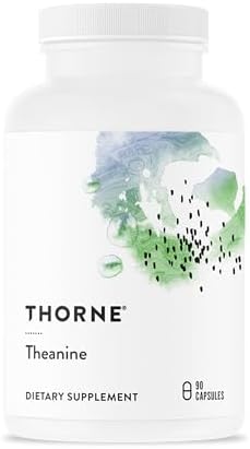 THORNE - L-Theanina 200 mg - Apoya la Respuesta al Estrés, Relajación, Concentración, Memoria y Estado de Ánimo Positivo - Aumenta la Producción de - imagen 1