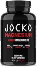 Suplemento de Complejo de Magnesio Jocko Fuel - Cápsulas de Glicinato, Citrato y Taurato de Magnesio para Recuperación Muscular, Relajación, Soporte - imagen 1
