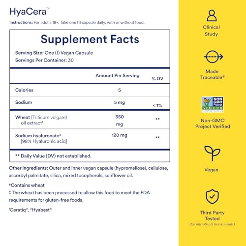 Suplemento de Piel con Ácido Hialurónico Ritual - Con Hyabest® y Ceratiq® - HyaCera Clínicamente Comprobado para Reducir Arrugas y Mejorar la - imagen 2