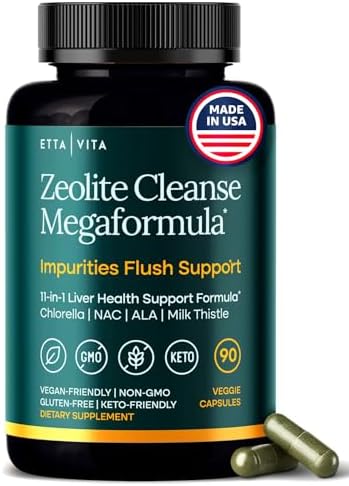 Suplemento Detox y Reparación del Hígado - Detox de Microplásticos y Zeolita para Salud Digestiva, Cognición y Energía Natural - Glutatión, NAC, - imagen 1