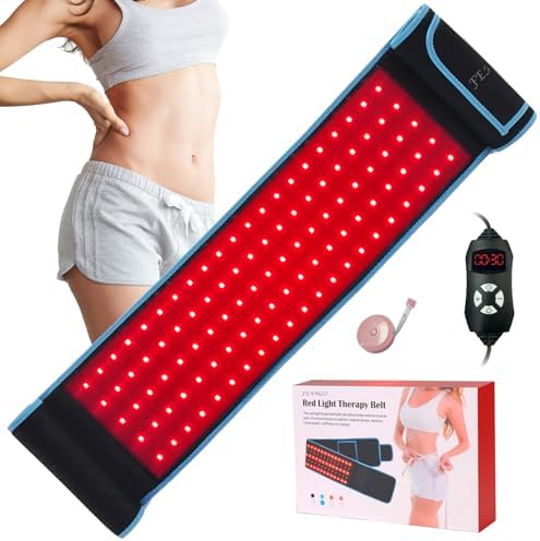 Cinturón de Terapia de Luz Roja e Infrarroja para Alivio Muscular en Cuerpo, Espalda, Hombros y Rodillas, LED 660nm 850nm, Grande y Con Control - imagen 1