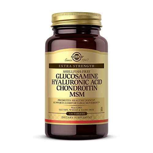 Solgar Glucosamina, Ácido Hialurónico, Condroitina y MSM, 120 Tabletas - Soporte para Articulaciones Saludables, Flexibilidad y Movimiento - Sin - imagen 5