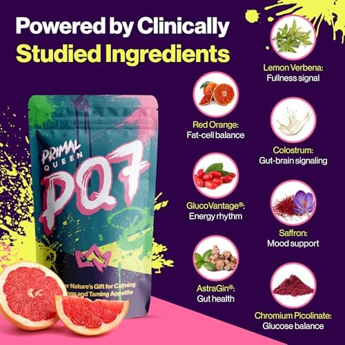 Suplemento Primal Queen PQ7 para Control de Apetito en Mujeres – Ayuda a Controlar Antojos, Hambre y Señales de Saciedad – Fórmula Sin Estimulantes - imagen 2