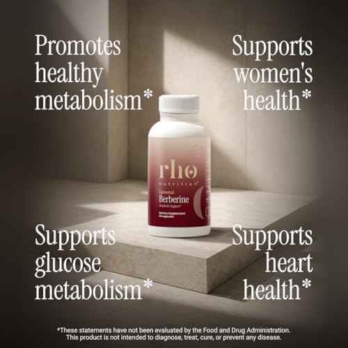 Cápsulas de Berberina Liposomal Rho Nutrition - Suplemento de Alta Absorción para Apoyar la Inmunidad, Salud Digestiva y Metabólica (60 Cápsulas) - imagen 2
