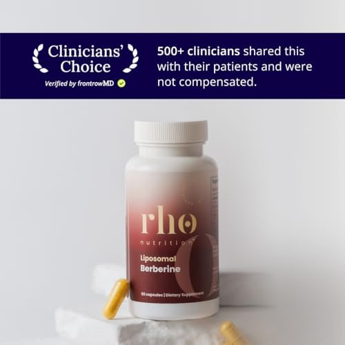 Cápsulas de Berberina Liposomal Rho Nutrition - Suplemento de Alta Absorción para Apoyar la Inmunidad, Salud Digestiva y Metabólica (60 Cápsulas) - imagen 5
