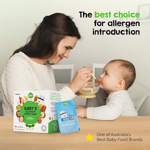 Nourishing Nippers Introducción Temprana de Alérgenos - Para Bebés de 4+ Meses, 14 Alérgenos en un Paquete, Incluye Cacahuate, Huevo y Leche | Mezcla - imagen 5