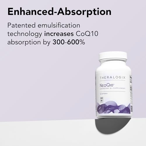Suplemento Theralogix NeoQ10 Coenzima Q10 - Apoyo para la Salud del Corazón y Fertilidad - Suplemento de CoQ10 para Hombres y Mujeres - Certificado - imagen 2