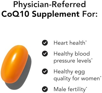 Suplemento Theralogix NeoQ10 Coenzima Q10 - Apoyo para la Salud del Corazón y Fertilidad - Suplemento de CoQ10 para Hombres y Mujeres - Certificado - imagen 3