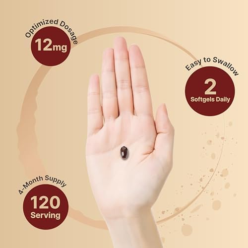 NatureBell Astaxantina Máxima Potencia 12mg, 240 Cápsulas Blandas - Suministro para 4 Meses - Antioxidante Natural de Microalgas Haematococcus - imagen 4