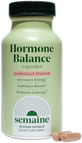 Semaine Balance Hormonal – Piel más clara, mejor estado de ánimo, sueño profundo y hormonas felices. Cápsulas veganas sin hormonas, apoyo - imagen 1