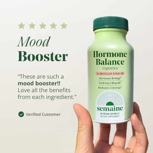 Semaine Balance Hormonal – Piel más clara, mejor estado de ánimo, sueño profundo y hormonas felices. Cápsulas veganas sin hormonas, apoyo - imagen 6