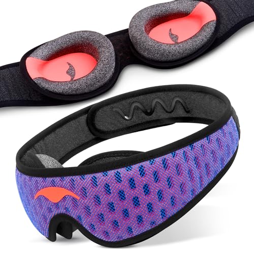 Máscara de Sueño Manta Pro - 100% Bloqueo de Luz, Ideal para Dormir de Lado, Transpirable y Cómoda, Espaciosa y Sin Presión para Pestañas Largas, - imagen 4