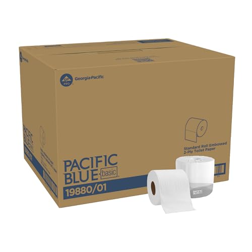 Papel Higiénico Embossed 2 Capas Georgia-Pacific Pacific Blue Basic, 550 Hojas por Rollo, 80 Rolls por Caja - imagen 5
