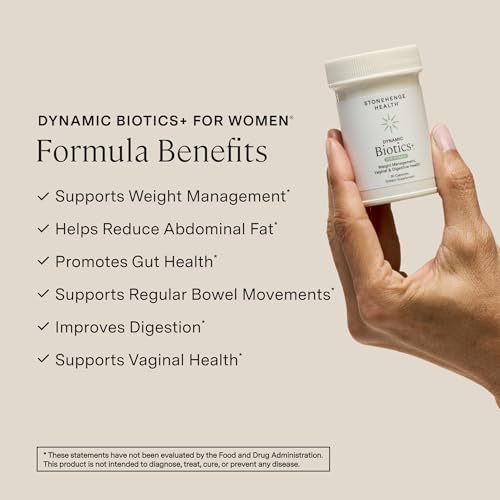 Biotics para Mujeres de Stonehenge Health, Probiótico 70 Mil Millones CFU, 24 Cepas + Fibra Prebiótica, Soporte Digestivo, Inmunológico y del Ánimo, - imagen 2